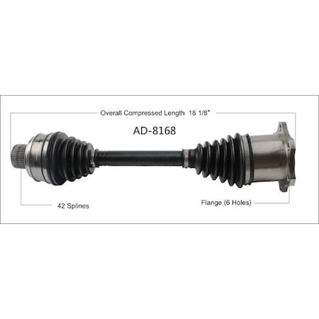 Surtrack Axle Cv Axle Shaft, Ad-8168 AD-8168